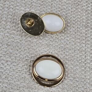 Vintage Avon "Accent-in-White" Lapel Pin ~ White Vintage Brooch